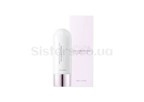Сонцезахисний крем з ефектом освітлення тону AROCELL Tone Up Perfect Sun SPF 50+ PA++++ 50 мл - Фото