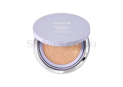 Тональний кушон з ефектом сяйва AROCELL Glow Perfect Cushion SPF 50+ PA+++ №21,15 г - Фото