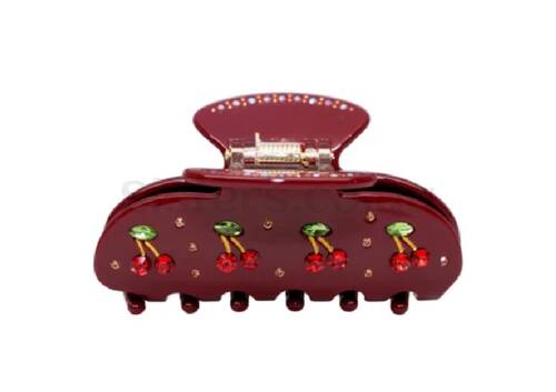 Крабик для волосся EMI JAY Sweetheart Clip in Bordeaux Cherry Pie - Фото