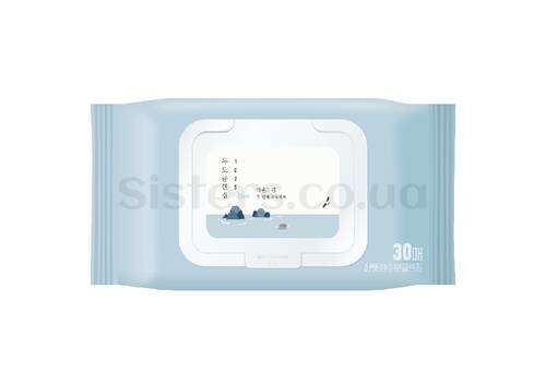 Очищающие салфетки с морской водой ROUND LAB 1025 Dokdo Cleansing Tissue 30 шт - Фото