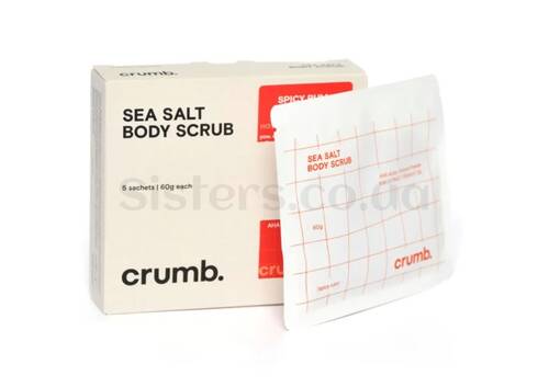 Солевой скраб для тела с AHA-кислотами CRUMB Spicy Rum 5 саше х 60 г - Фото