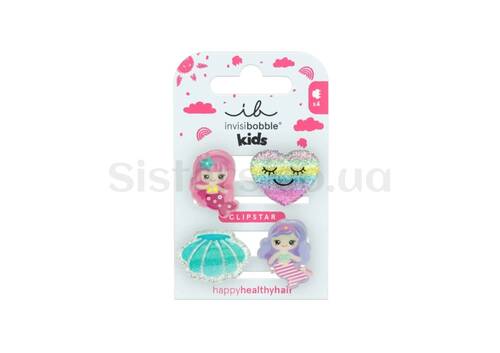Набір заколок для волосся INVISIBOBBLE Clipstar Kids Mermaid Dreams 4 шт - Фото