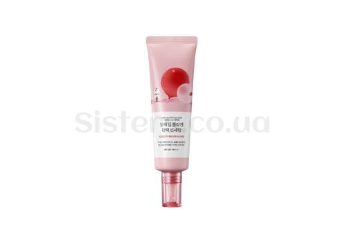 Сонцезахисна сироватка з колагеном ROUND LAB Camellia Deep Collagen Firming Sun Serum 50 мл - Фото